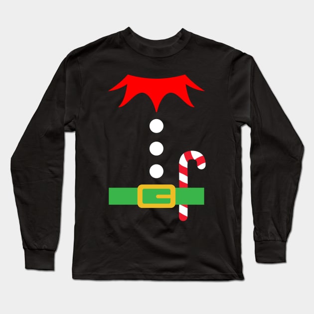 Elf costume design Long Sleeve T-Shirt by JDawnInk